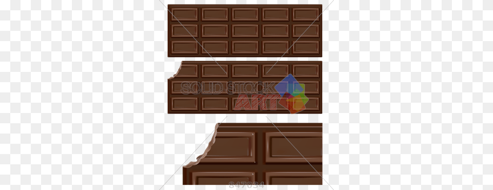 Stock Illustration Of Set Of Three Chocolate Bar Whole Stock Illustration, Food, Sweets, Dessert Free Png