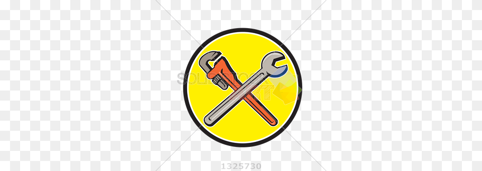Stock Illustration Of Vector Monkey Wrench Spanner Forming X Png Image