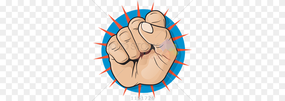 Stock Illustration Of Vector Punching Fist Pop Art On Red Sunburst, Body Part, Hand, Person, Face Free Png