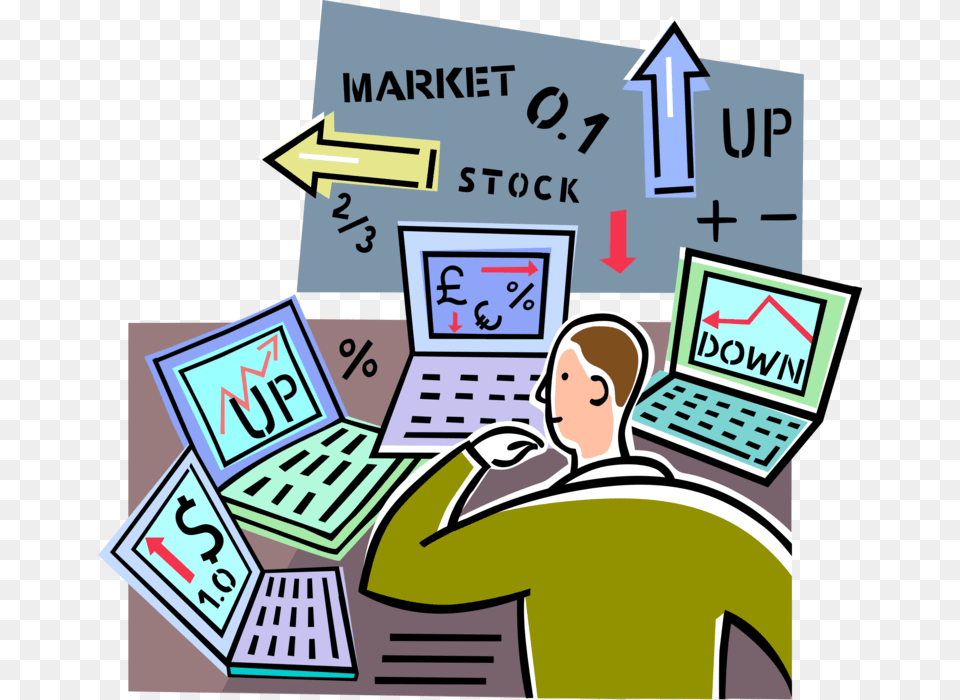 Stock Market Clipart Computer Analyst, Electronics, Pc, Face, Head Free Png
