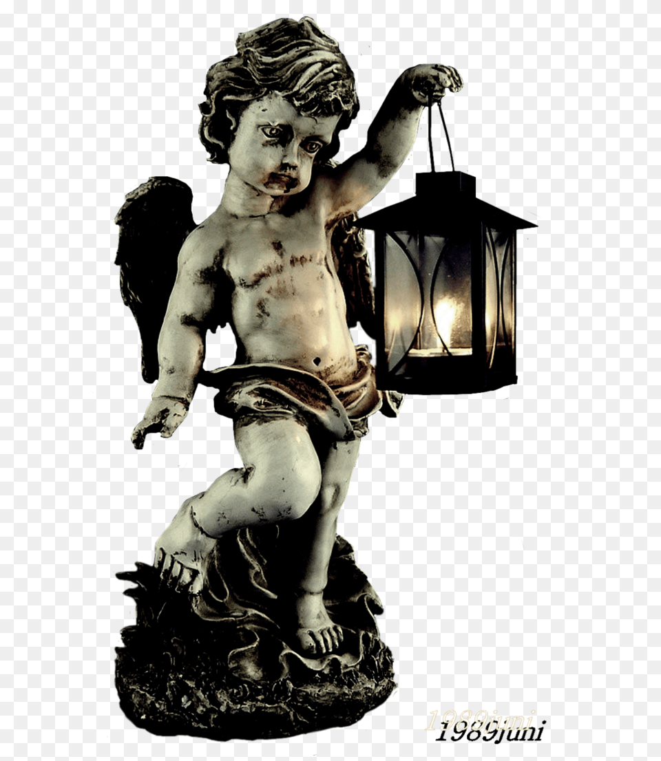 Stock Objekt Angel Statues, Lamp, Boy, Child, Male Free Png Download