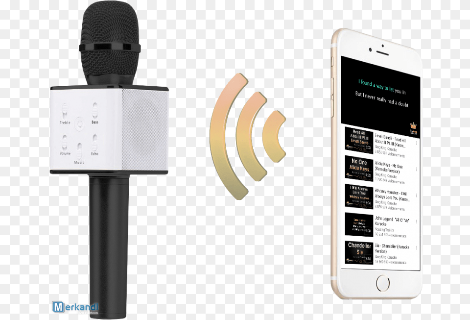 Stock Of Karaoke Microphones, Electrical Device, Electronics, Microphone, Mobile Phone Png Image
