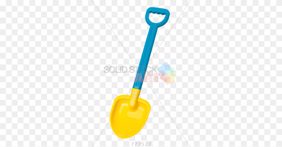 Stock Photo Of Blue And Yellow Toy Cartoon Shovel Background, Device, Tool, Grass, Lawn Free Transparent Png