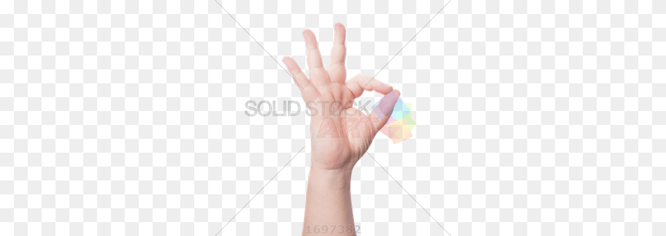 Stock Photo Of Caucasian Hand Flashing Okay Sign On Transparent Square, Body Part, Person, Finger Free Png Download