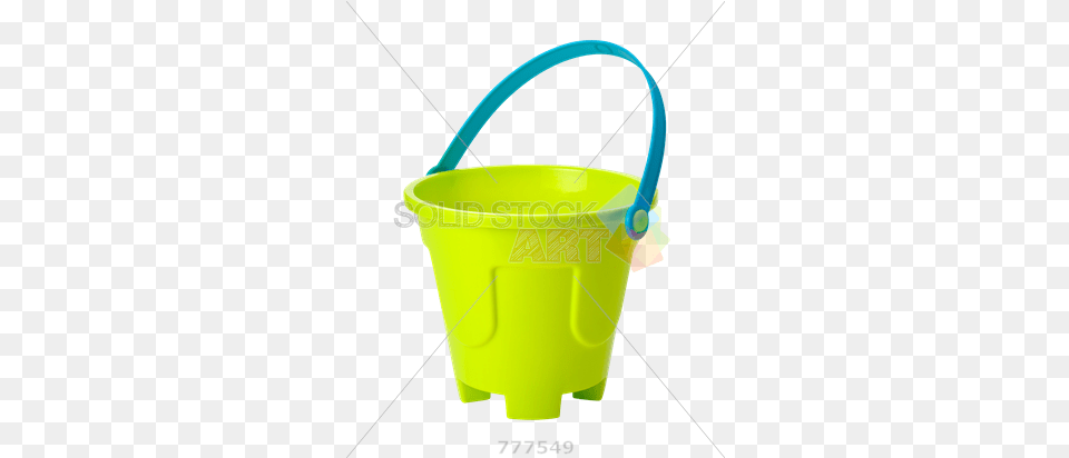 Stock Photo Of Yellow Sand Pail Isolated Sand Pail Background, Bucket, Bow, Weapon Free Transparent Png