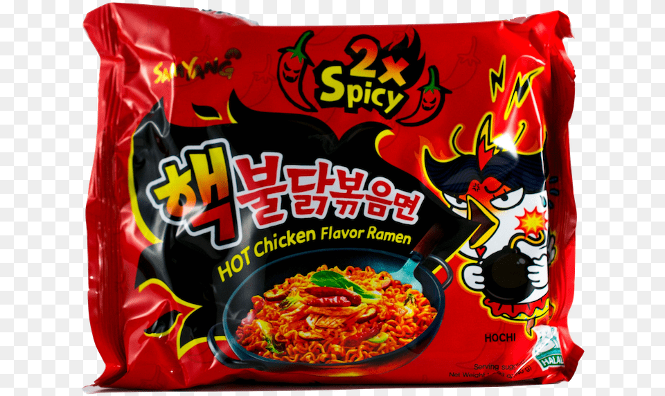 Stock Samyang Hot Chicken Ramen X Tidbit Snacks 2x Spicy Ramen Noodles, Food, Sweets, Snack Png Image