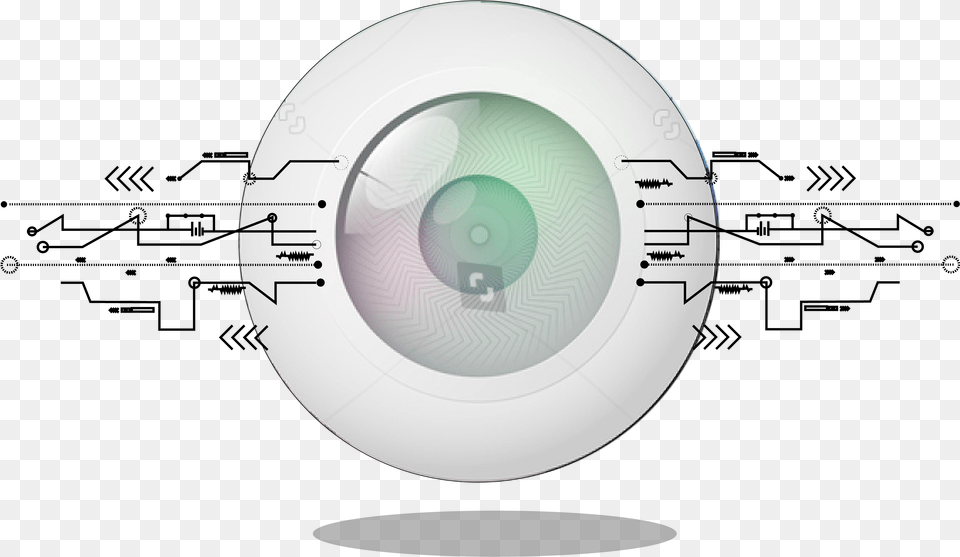 Stock Vectorvectoreyesfuturistictechnologybackground Circle, Electronics, Disk, Camera Lens Png Image