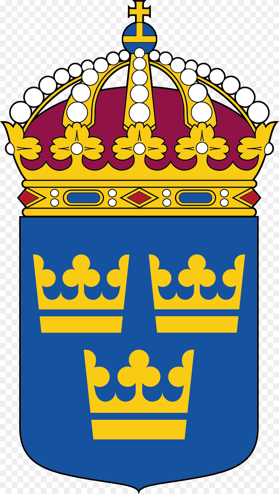 Stockholm Sweden Swedish Coat Of Arms, Accessories, Jewelry, Crown, Dynamite Free Png