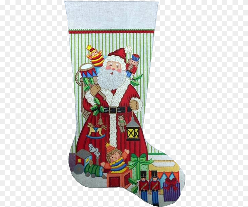 Stocking Father Christmas Christmas Stocking, Hosiery, Clothing, Christmas Decorations, Festival Free Transparent Png