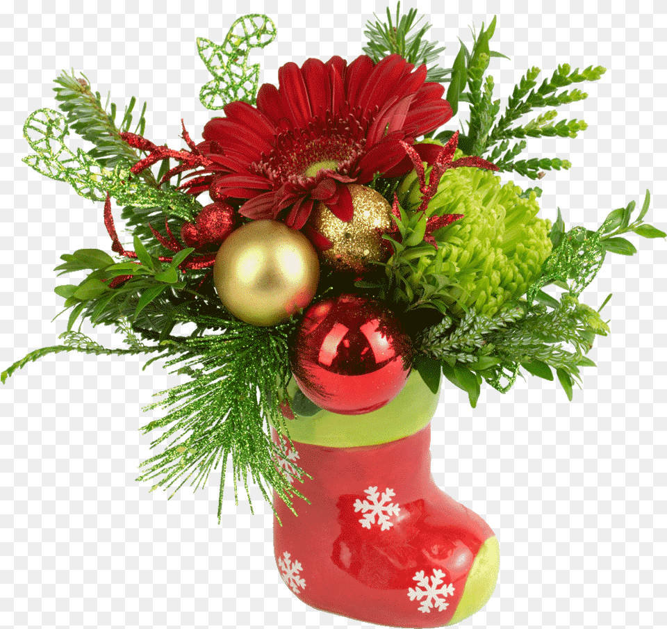 Stocking Stuffer Bouquet Christmas Stocking, Flower, Flower Arrangement, Flower Bouquet, Plant Free Png Download