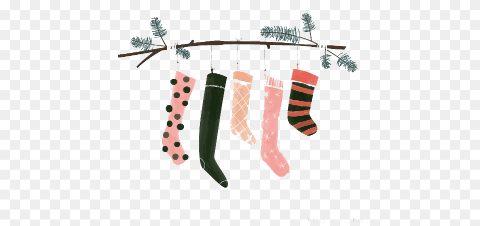 Stockings Hanging Christmas Stockings, Clothing, Hosiery, Sock, Christmas Decorations Png