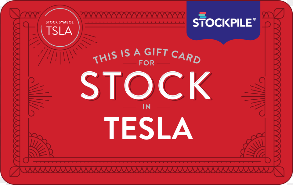 Stockpile Tesla Gift Card, Text Png Image