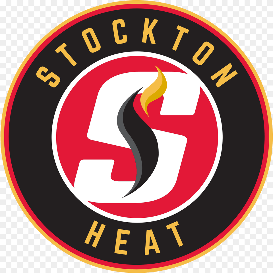 Stockton Heat Stockton Heat Ahl Logo, Emblem, Symbol, Road Sign, Sign Png