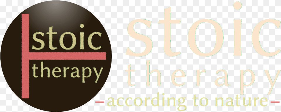 Stoic Therapy Logo Circle, Text, Cross, Symbol, License Plate Free Transparent Png