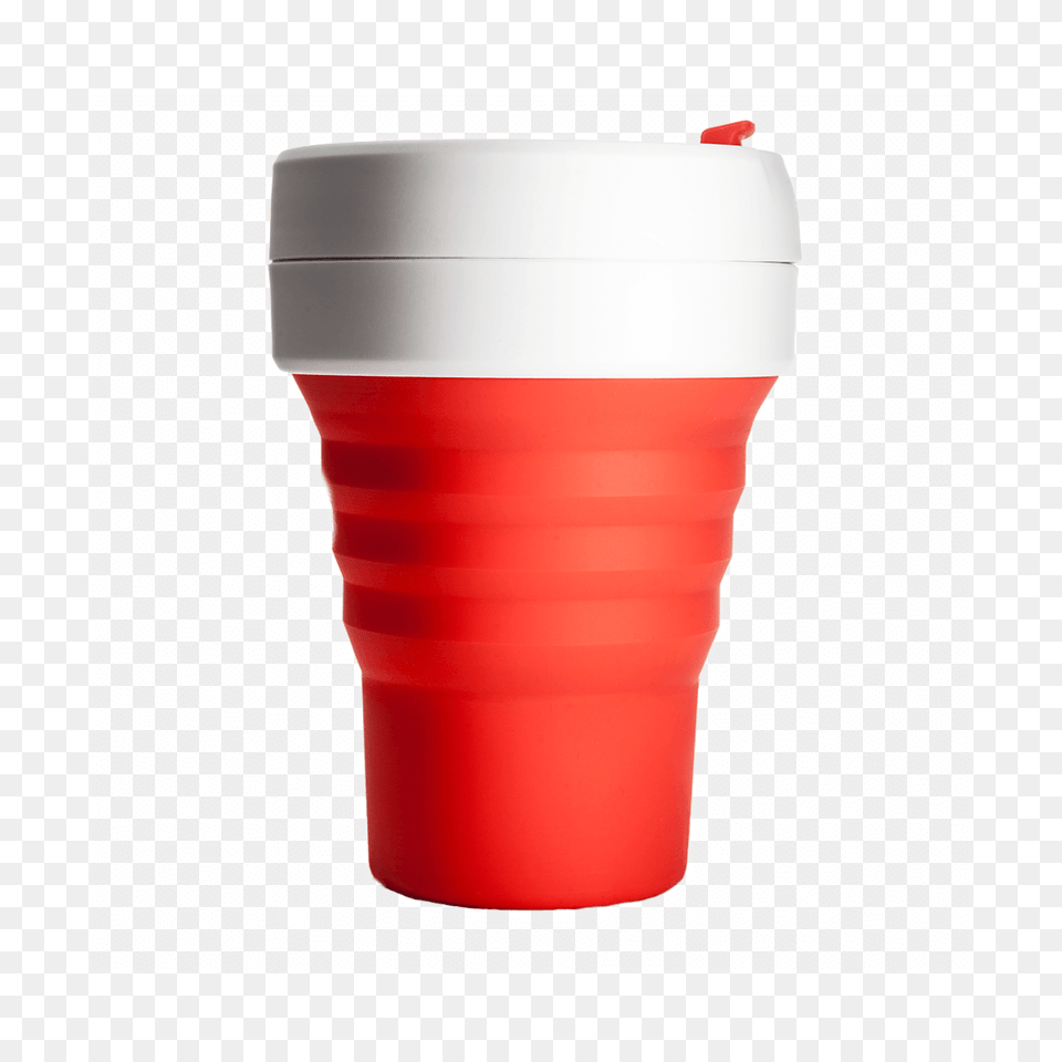 Stojo Pocket Cup Red Skladaci Kelimek Na Kavu, Bottle, Shaker Free Png Download