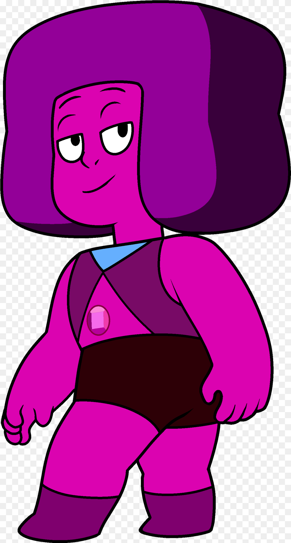 Stomach Ruby Offcolor By Yommy124 Steven Universe Garnet Chibi, Purple, Person, Baby, Head Free Transparent Png