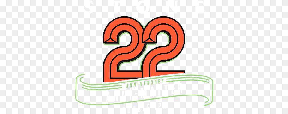 Stone 22nd Anniversary Anni Matter Double Ipa Logo 22nd Anniversary, Number, Symbol, Text, Dynamite Png
