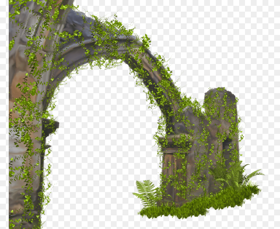 Stone Arch Arch, Architecture, Moss, Plant, Garden Png