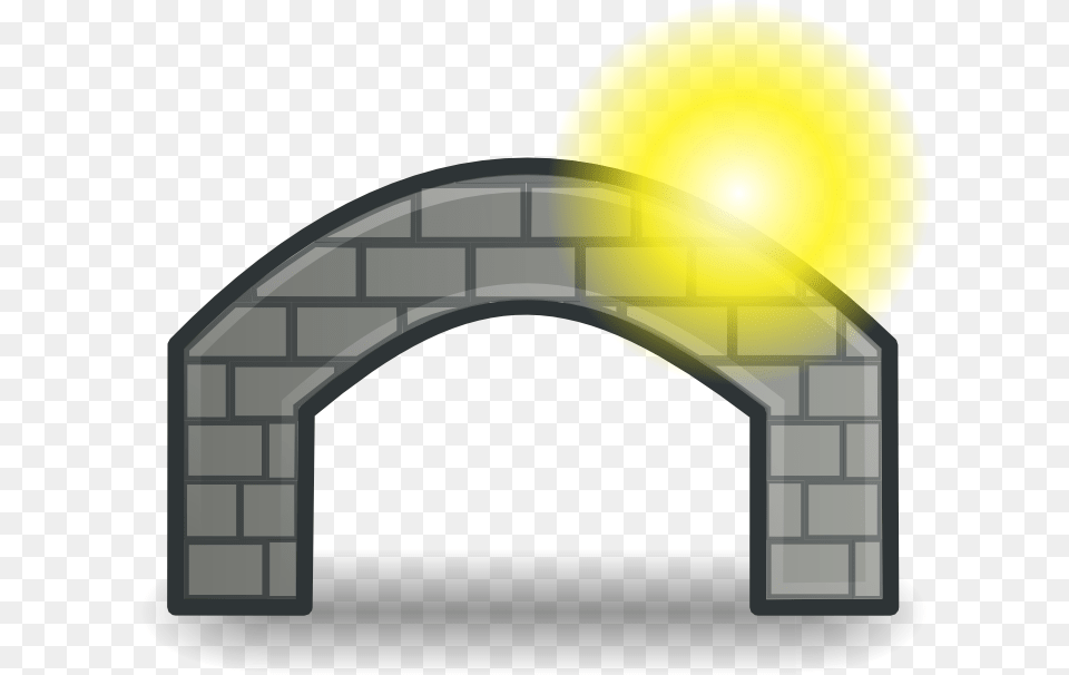 Stone Arch Bridge Clipart, Architecture, Light Free Png Download