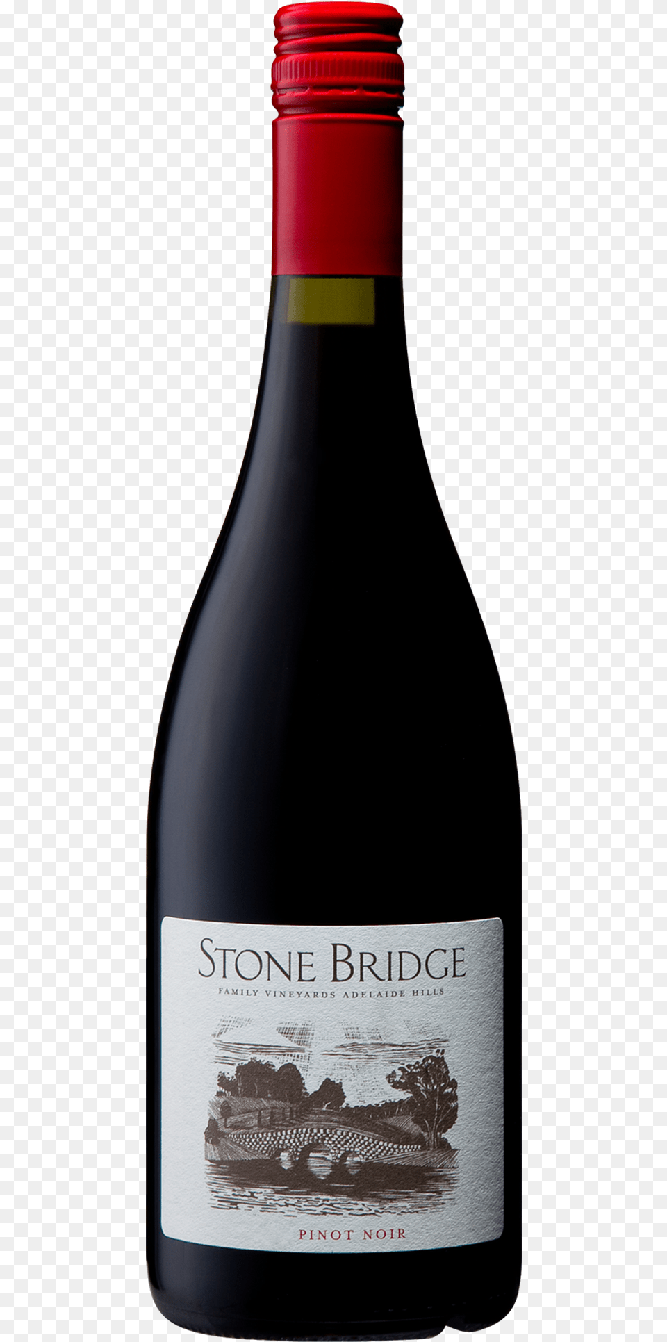 Stone Bridge Pinot Noir 2014 Wine, Alcohol, Beverage, Bottle, Liquor Free Png Download