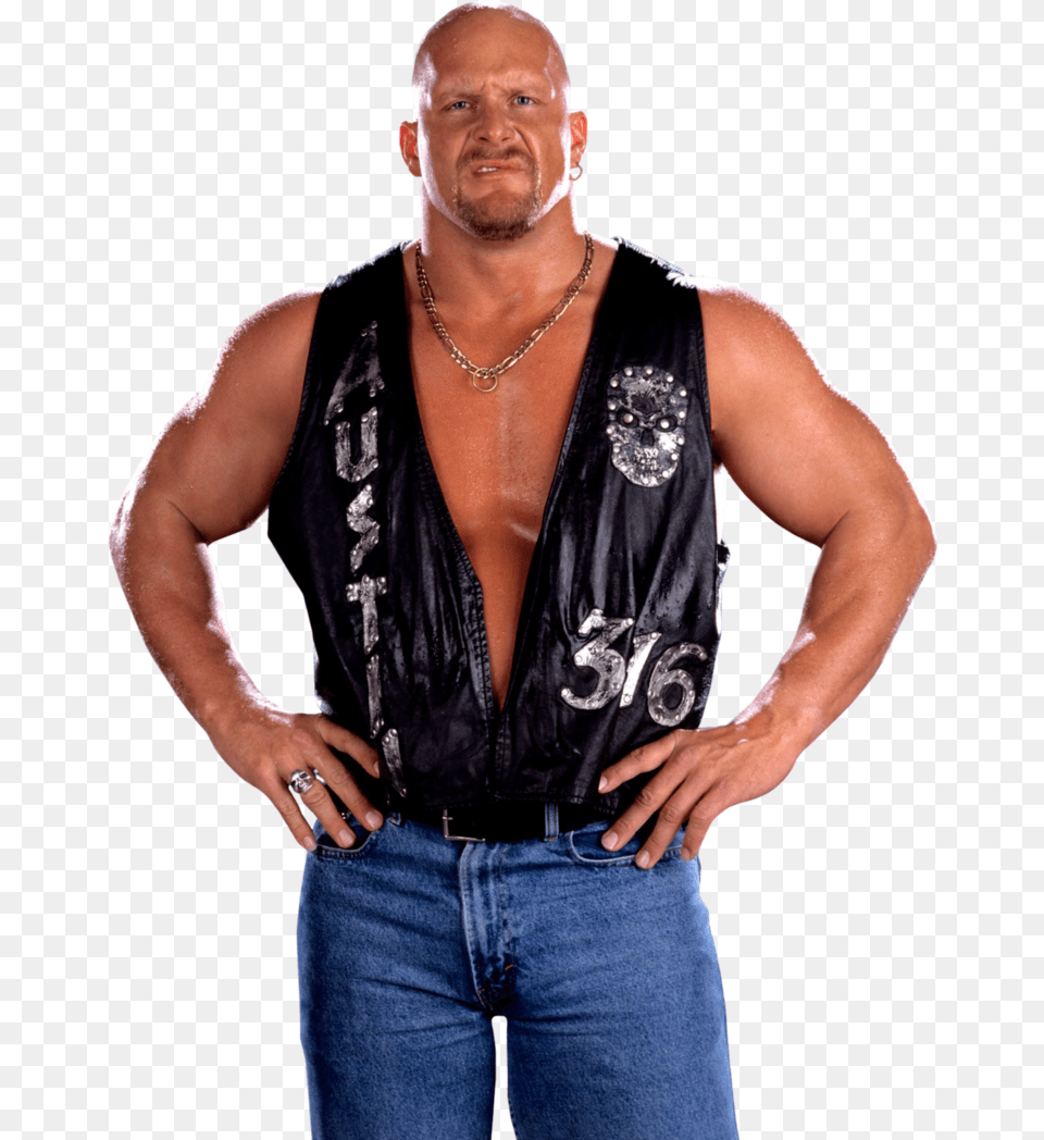 Stone Cold Image Stone Cold Steve Austin, Vest, Clothing, Pants, Jeans Free Png Download