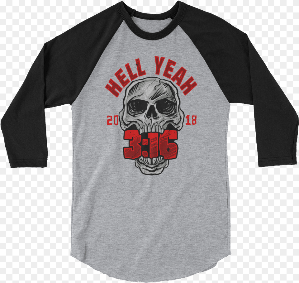 Stone Cold Steve Austin Hell Yeah Mockups Baseball Tshirt, T-shirt, Clothing, Sleeve, Shirt Free Png Download