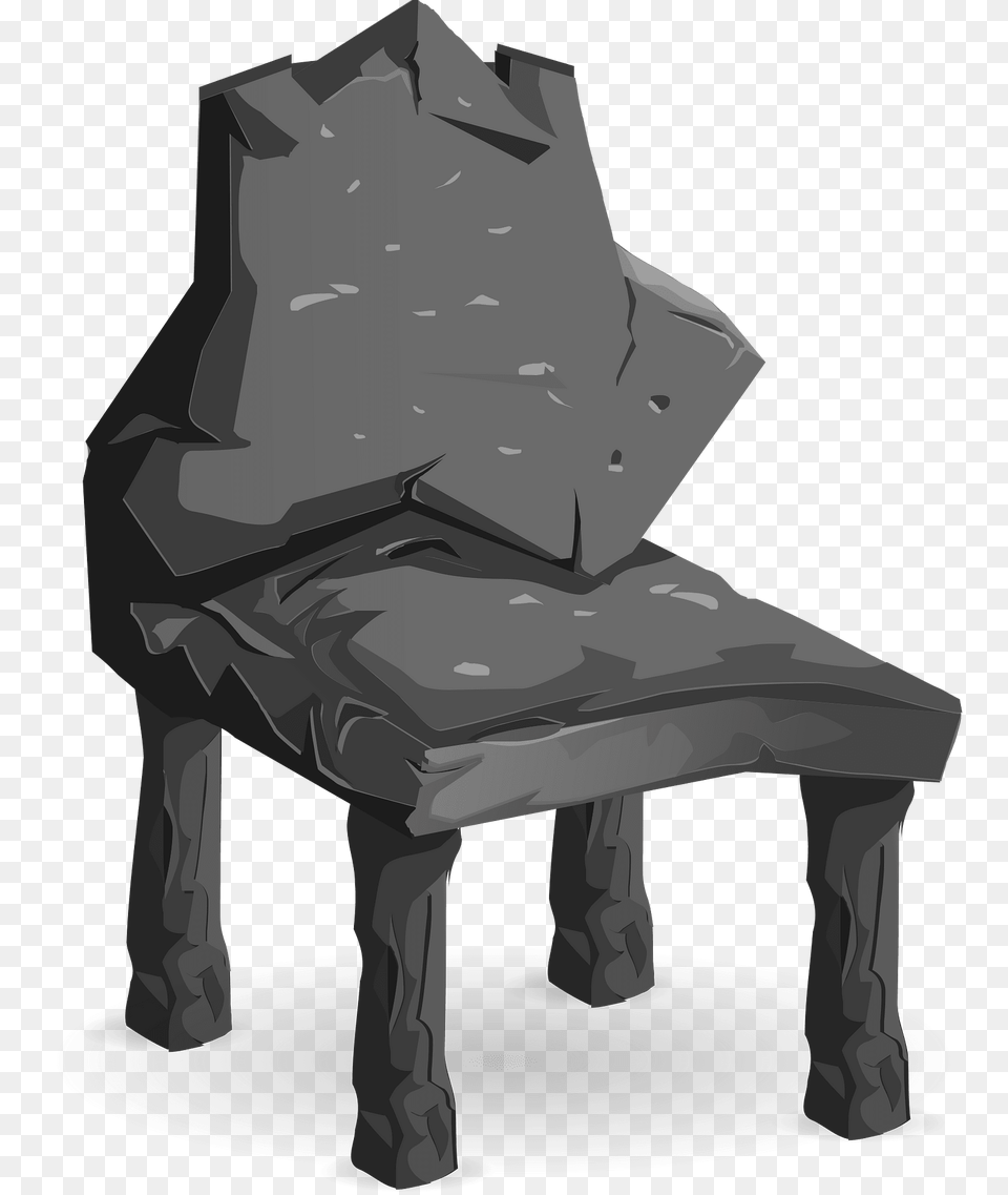 Stone Fantasy Chair Clipart, Furniture, Art, Person, Gray Free Transparent Png