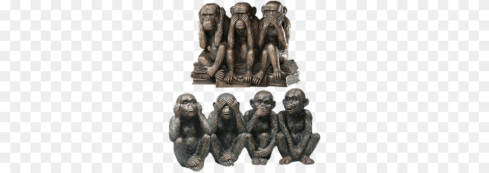 Stone Figure Wildlife, Animal, Ape, Mammal Free Transparent Png