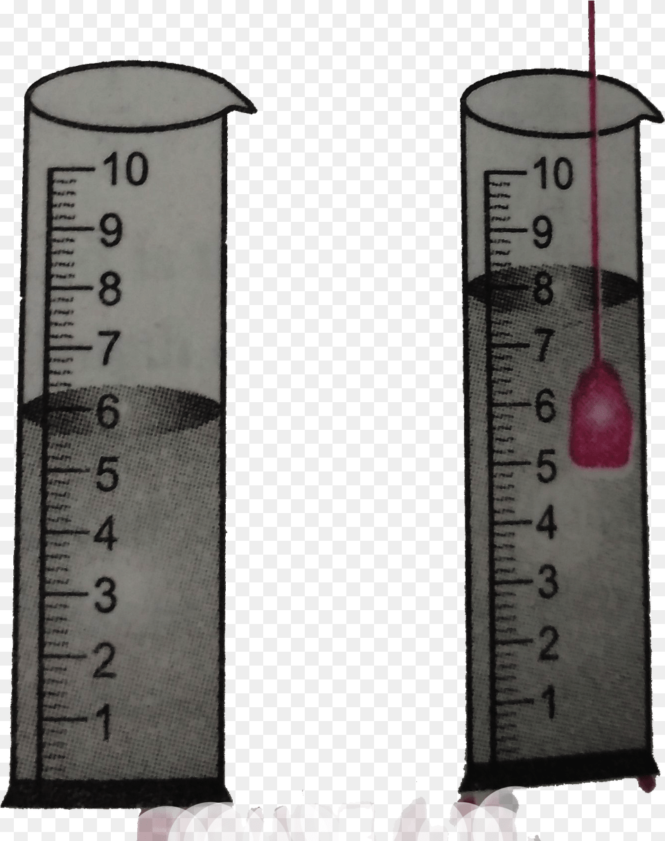 Stone Immersed In Measuring Cylinder 5 Ml, Chart, Plot, Cup Free Png