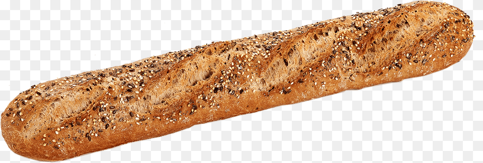 Stone Oven Part Baked Multigrain Baguette Topping With Menissez Baguette, Bread, Food Png Image