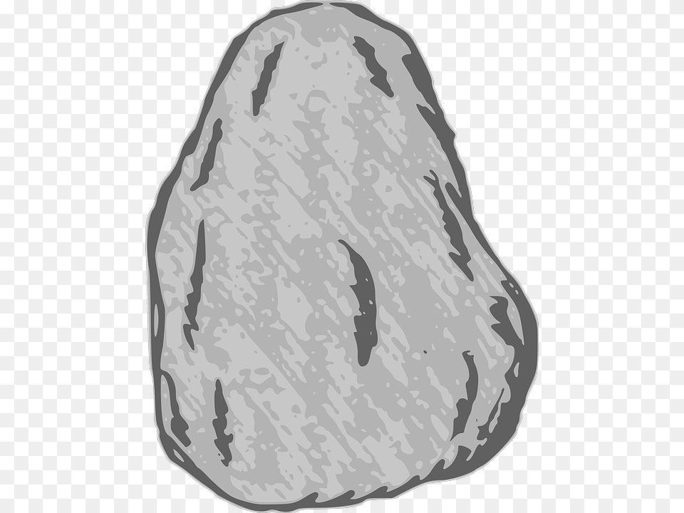 Stone Rock Grey Sketch Hand Drawn Sketch Large Rock Clipart, Mineral, Ammunition, Grenade, Weapon Free Png Download