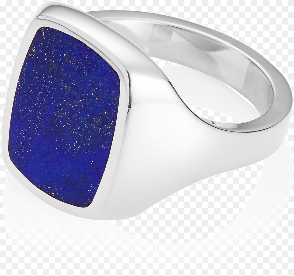 Stone Set Cushion Signet Ring Lapis Lazuli Platinum Gold, Accessories, Gemstone, Jewelry Free Png Download