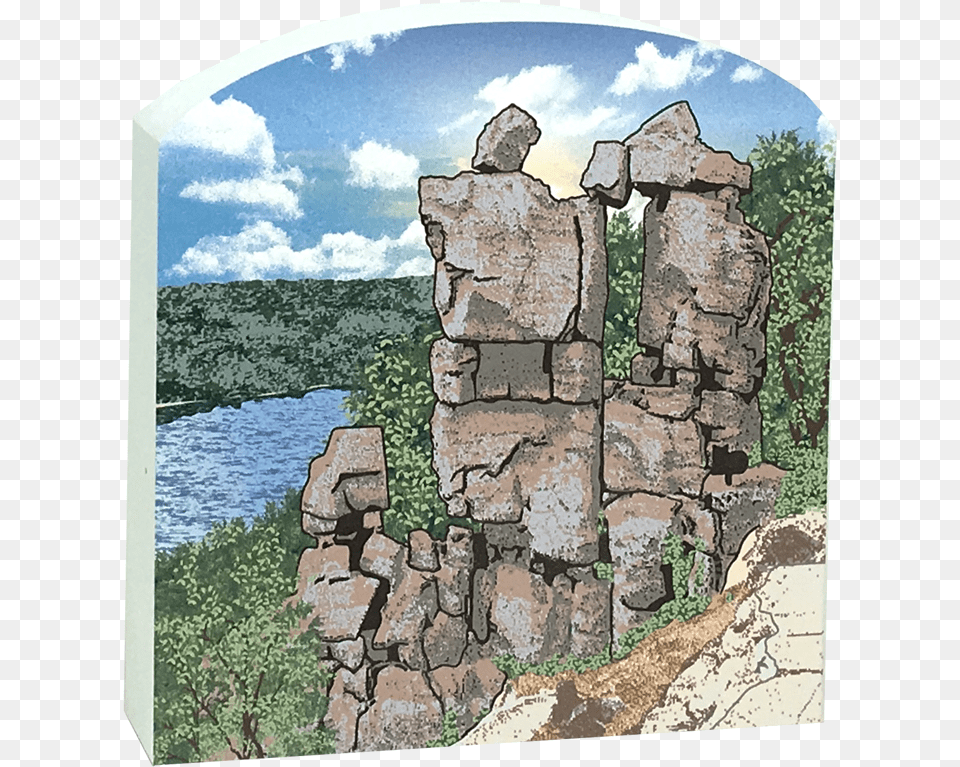 Stone Wall, Cliff, Rock, Nature, Outdoors Png Image