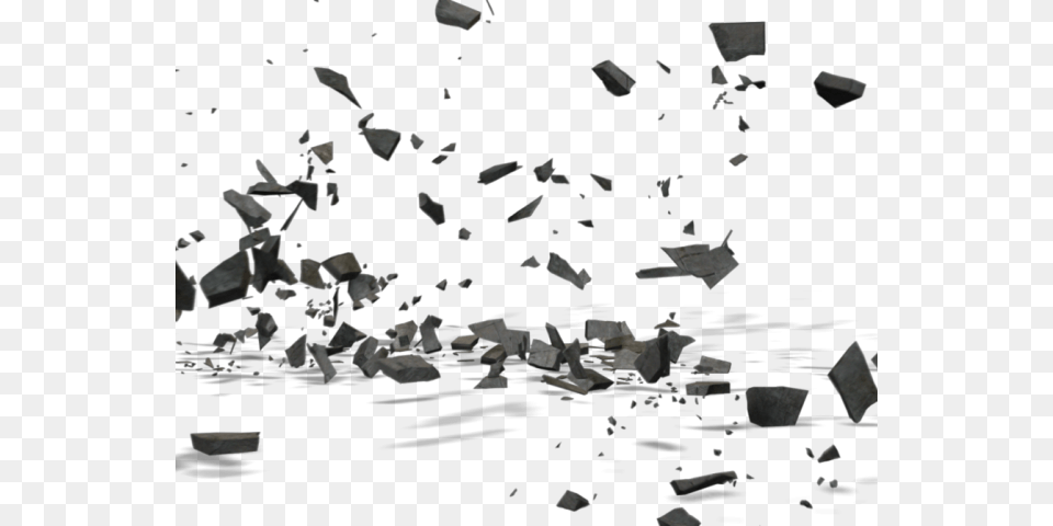 Stone Wall Clipart Broken Rock Falling Rocks, Rubble Png Image