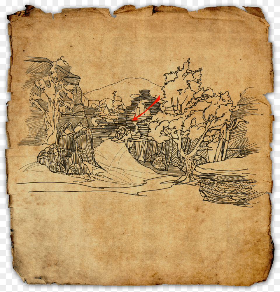 Stonefalls Treasure Map I Eso Treasure Maps Clockwork City, Art, Painting, Text, Person Free Transparent Png