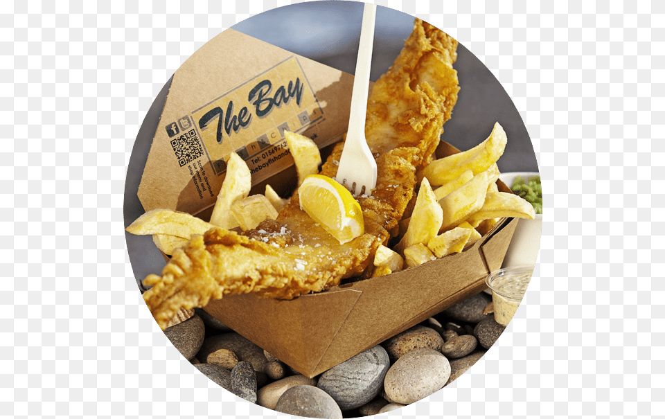 Stonehaven Fish And Chips, Food, Qr Code, Fries, Fork Free Png
