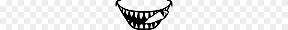 Stoners Smoking Weed Joint Mouth, Gray Png