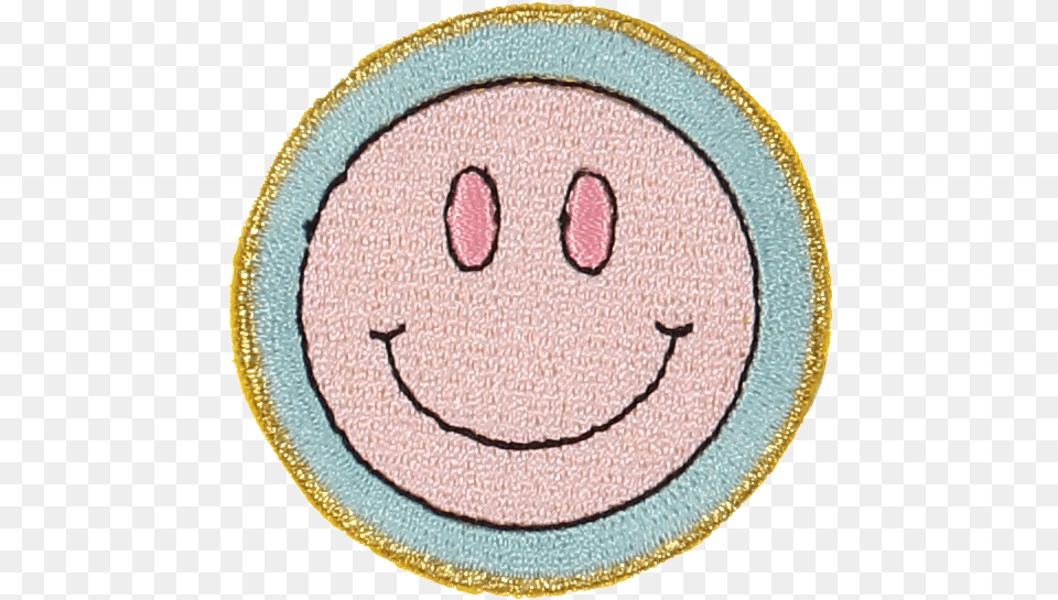 Stoney Clover Lane Tagged Smiley Face Patch, Home Decor, Rug, Applique, Pattern Png Image