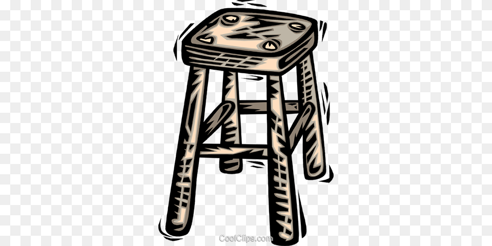 Stool Royalty Vector Clip Art Illustration, Bar Stool, Furniture, Dynamite, Weapon Free Png Download