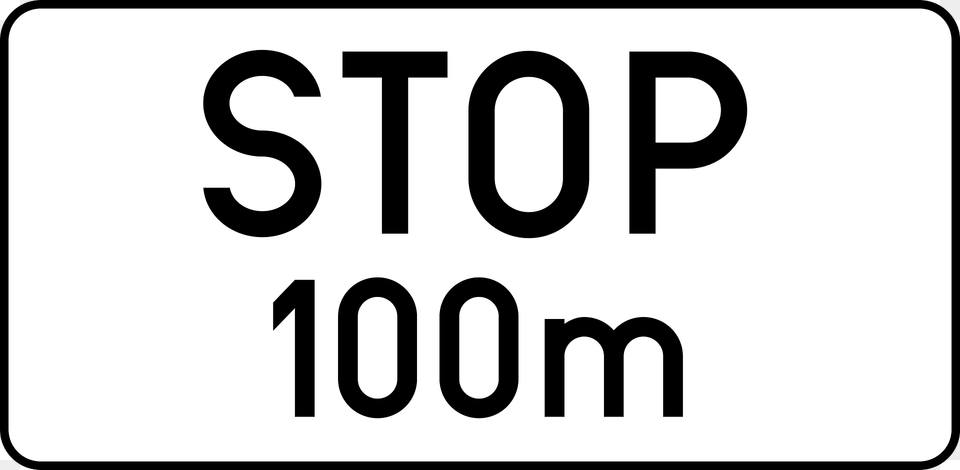 Stop Ahead Sign In Austria Clipart, Symbol, Number, Text Free Png