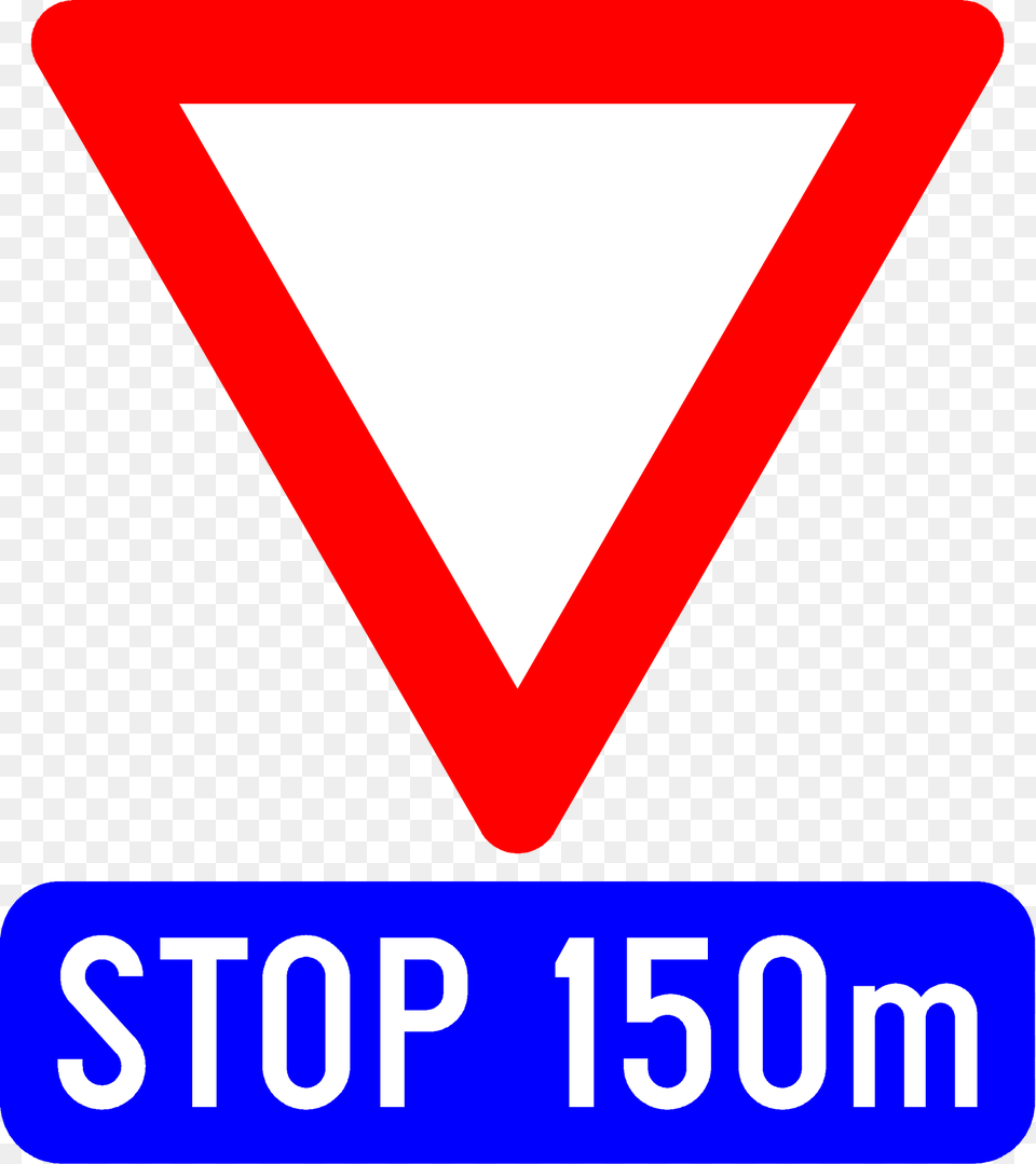 Stop Ahead Sign In Belgium Clipart, Symbol, Triangle, Dynamite, Weapon Free Png