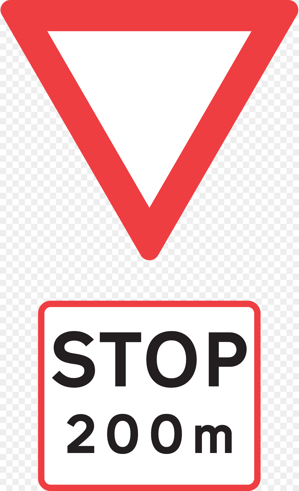 Stop Ahead Sign In Denmark Clipart, Symbol, Road Sign, Dynamite, Weapon Png