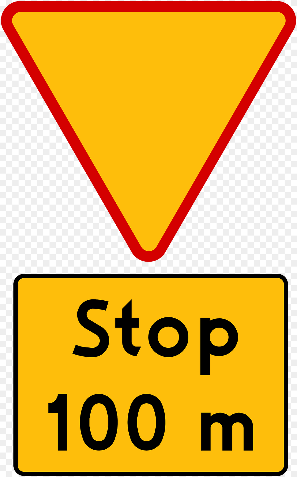 Stop Ahead Sign In Poland Clipart, Symbol, Road Sign Png