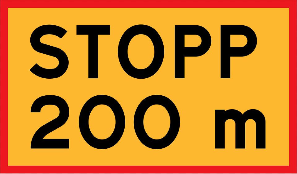 Stop Ahead Sign In Sweden Clipart, Symbol, Text, Number Png