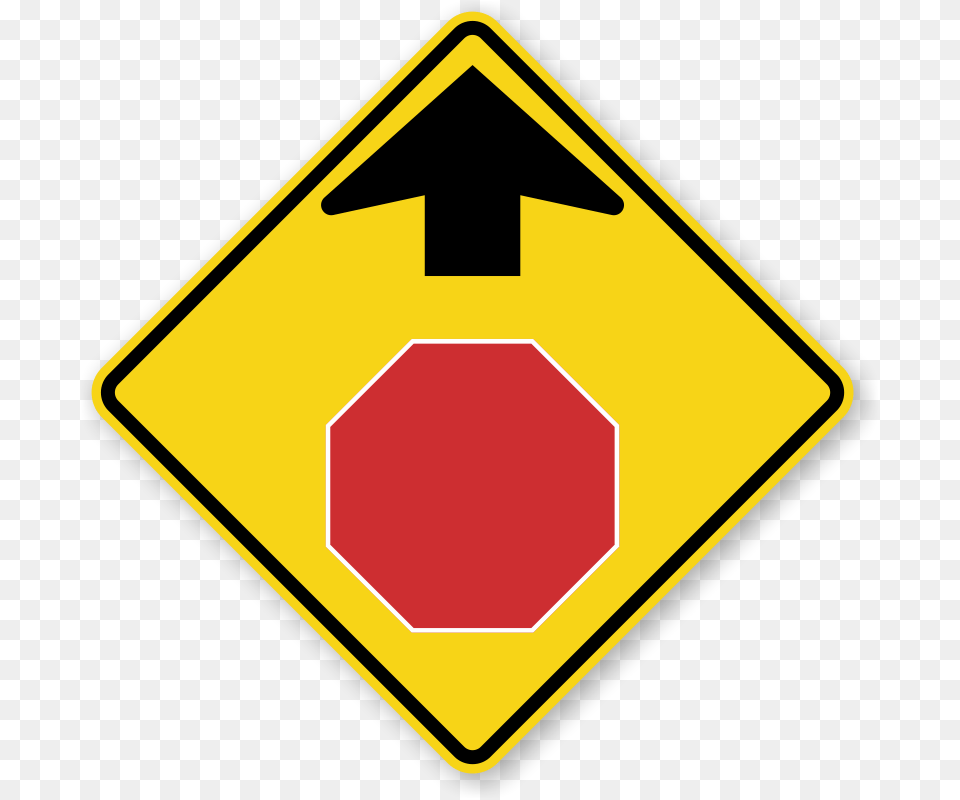 Stop Ahead Symbol Sign, Road Sign, First Aid, Stopsign Png Image