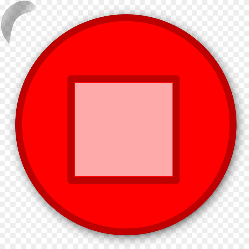 Stop Button Red Svg Clip Arts Circle, Sign, Symbol, Disk, Road Sign Free Png Download