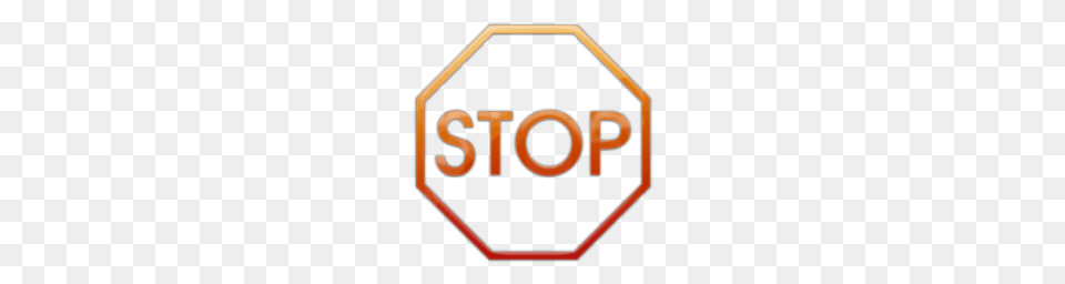 Stop Clipart Orange, Road Sign, Sign, Symbol, Stopsign Free Png