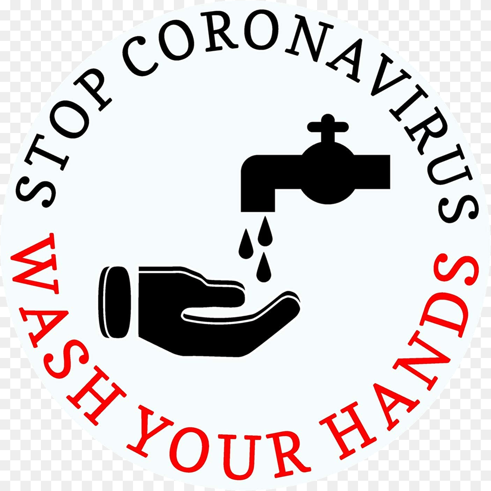 Stop Coronavirus Sign Transparent Wash Your Hand Corona, Logo, Symbol, Disk Free Png Download