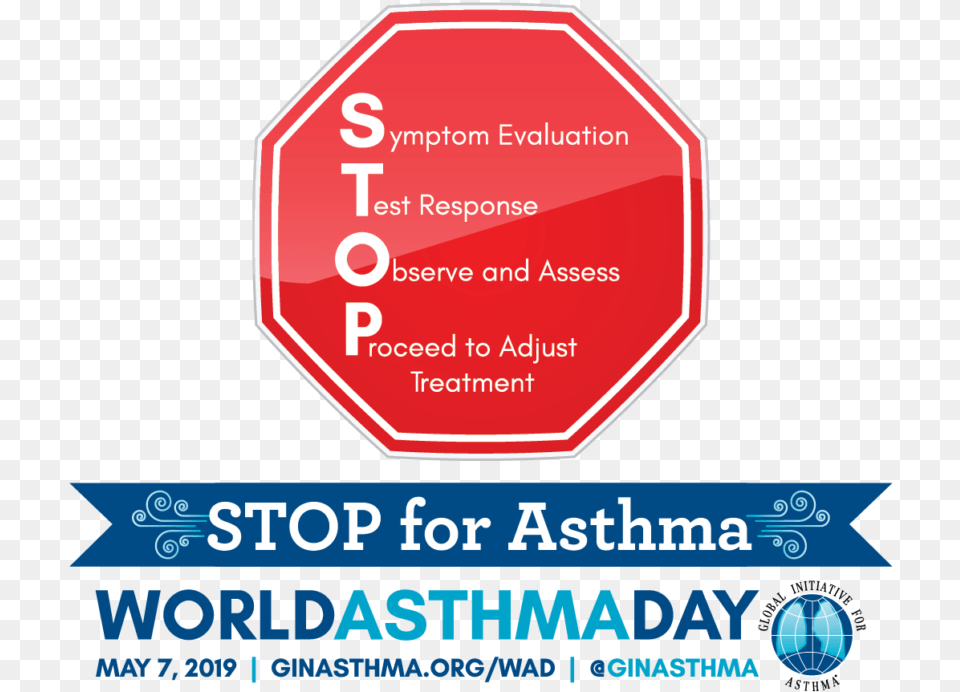 Stop For Asthma Asthma Awareness, Road Sign, Sign, Symbol, Stopsign Free Png