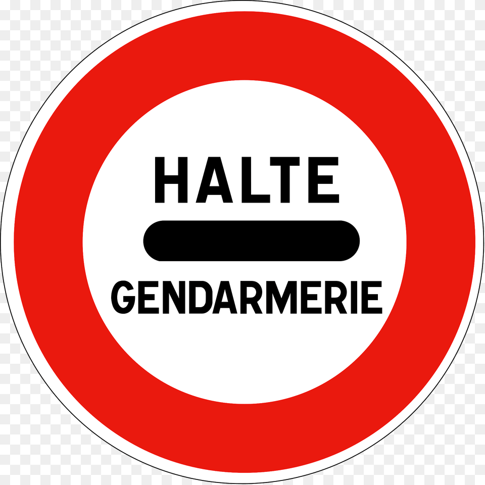 Stop Gendarmerie Clipart, Sign, Symbol, Road Sign Png